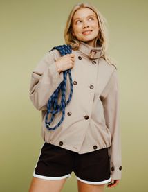 Ensemble "Trench & Short en molleton"